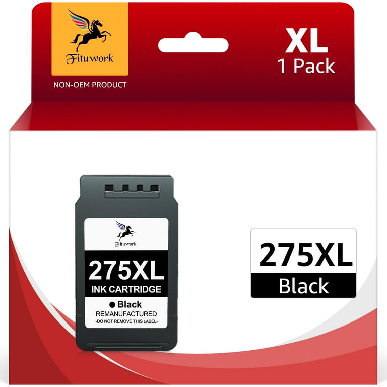 FITU WORK PG-275XL Black Ink Cartridge XL Combo for Canon PIXMA 