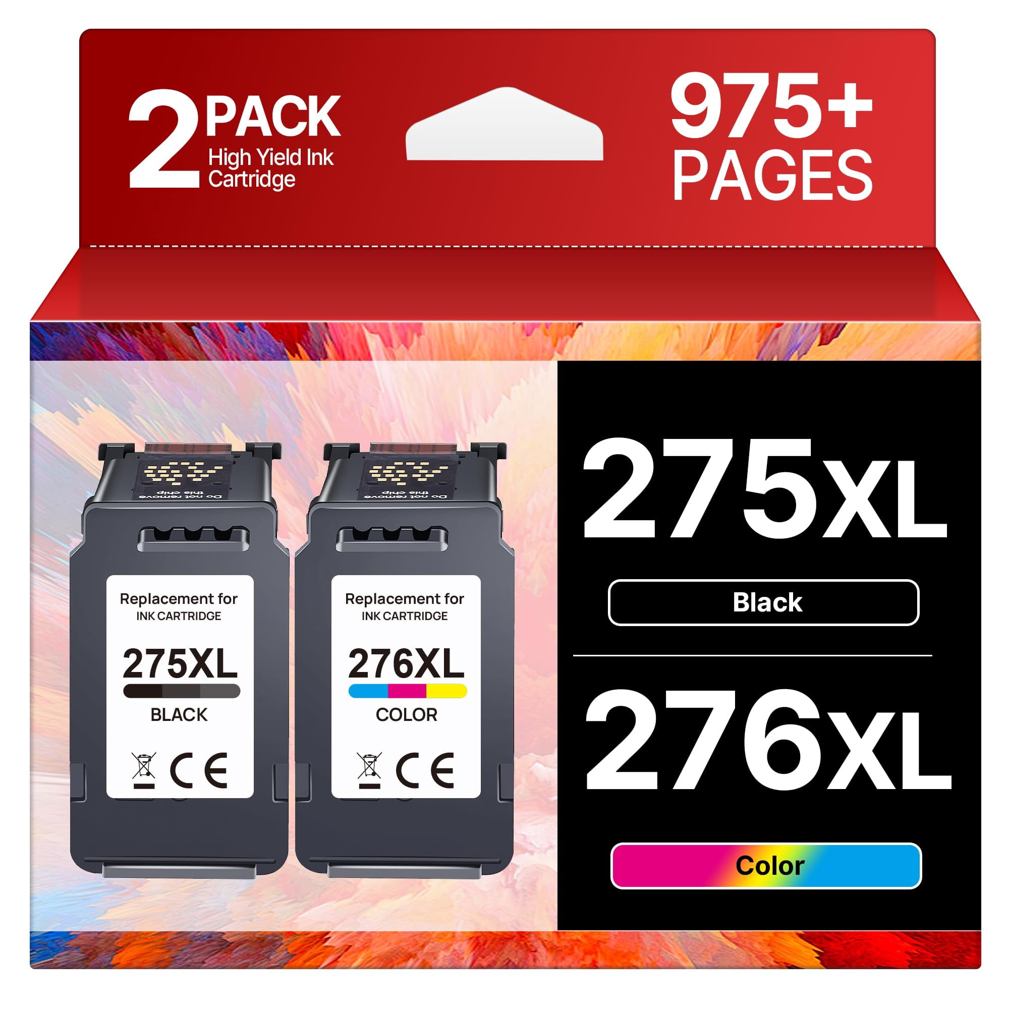 PG-275XL CL-276XL Replacement for 275 and 276 Ink Cartridges for Ink ...