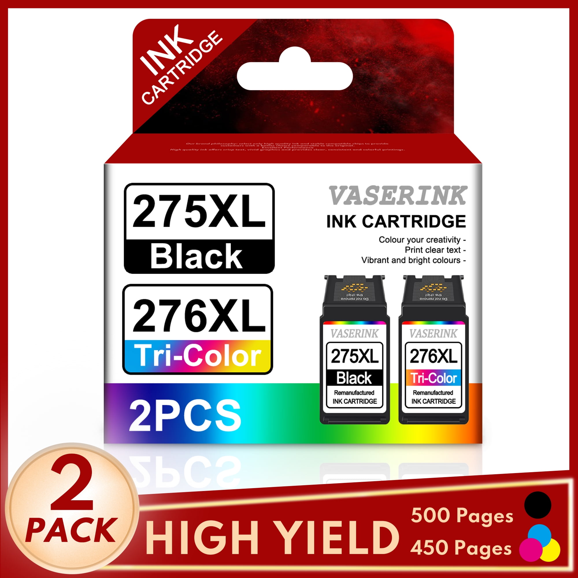 PG275XL CL276XL ink Cartridges Replacement for Canon 275 276 ink