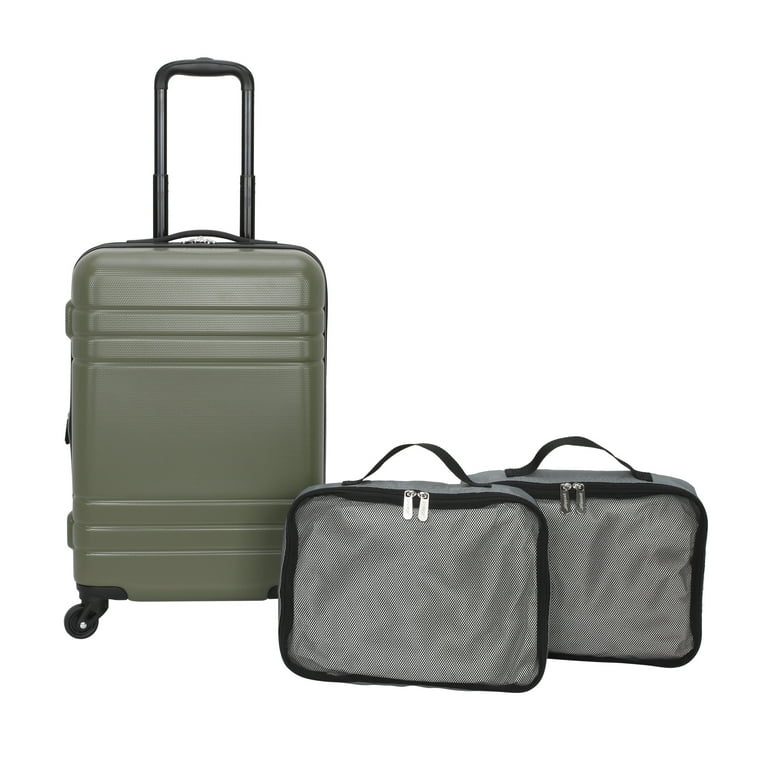 Protege 3-Piece Hardside ABS Luggage Set, Includes 20-Inch Carry