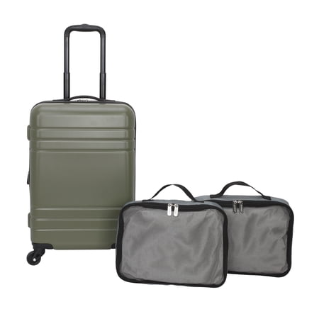 PROTEGE 3-PIECE HARDSIDE LUGGAGE SET WITH 360 SPINNER...