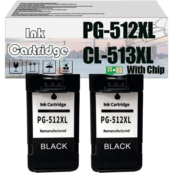 PG-512XL CL-513XL PG512XL CL513XL PG-512 CL-513 PG512 CL513 775 ML Ink Cartridges, Compatible for Canon IP2700 IP2702 MP240 MP250 MP270 MP280 MP282 MP330 MP480 MP490