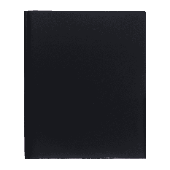 Pen+Gear, 3-Prong Poly Folder, Black