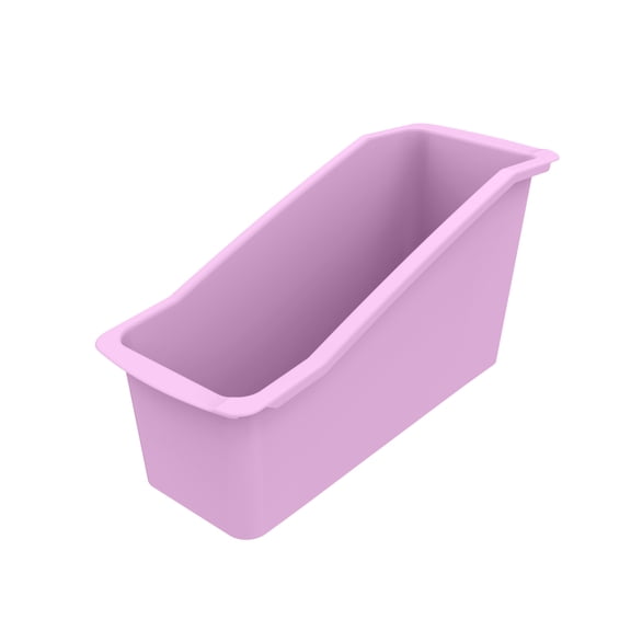 Pen+Gear Book Bin, 14.3 x 5.44 x 7.1 in, Lavender Sunrise