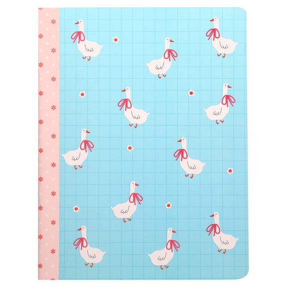 Pen+Gear College Ruled Composition Book, 7.5" x 9.75", Blue and White Geese, 80 Sheets