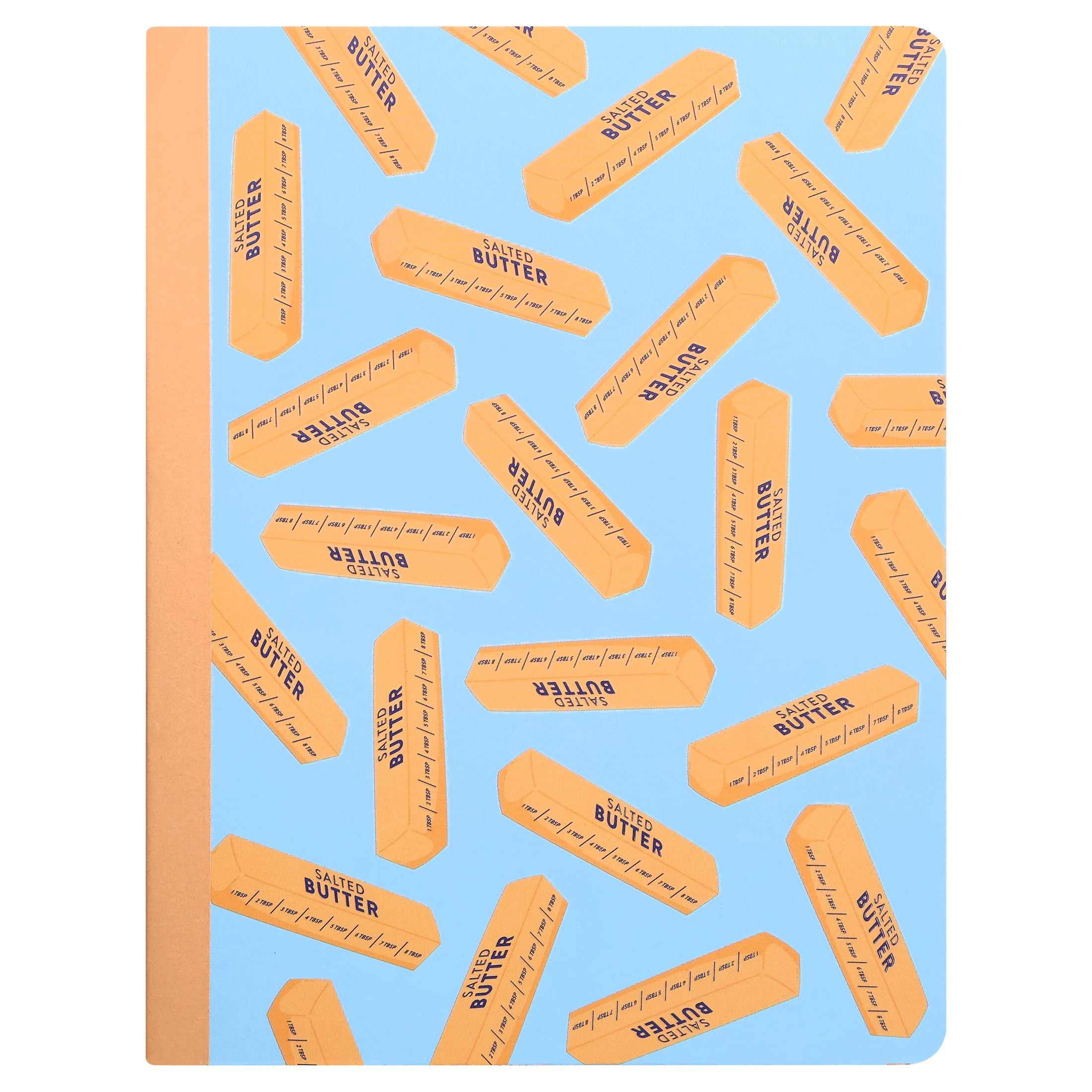 Pen+Gear College Ruled Poly Composition Book, 7.5" x 9.75", Blue and Yellow Salted Butter, 80 Sheets