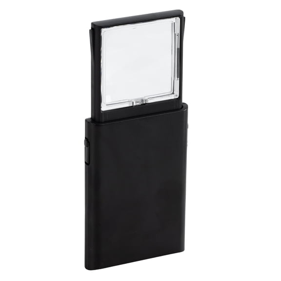 Pen + Gear Compact Magnifier, Black, Built in LED Light