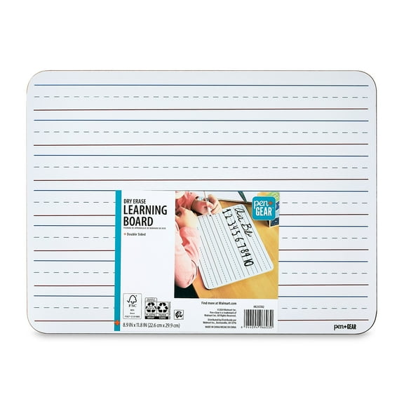 Pen+Gear Dry Erase Learning Board, 8.9" x 11.8", Whiteboard