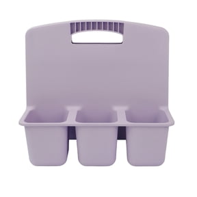 Pen+Gear Plastic Supply Caddy Desk Organizer, Lavender