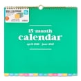 thumbnail image 1 of Pen+Gear Monthly Large (13.25" x 12.5") Multi Color Solid 15 -Month April 2026 -June 2027 Wall Calendar with Stickers, 1 of 5
