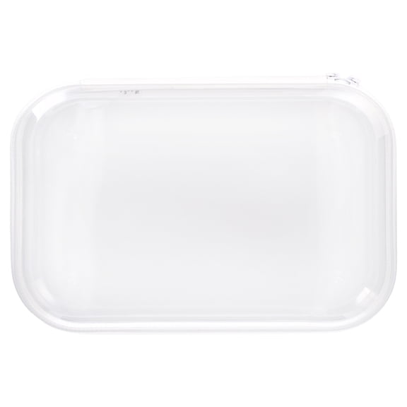 Pen+Gear Large Zipper Pencil Case, White