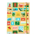 thumbnail image 1 of Pen+Gear Hard Cover Fashion Journal, Postage Stamps, 8.5" x 6", 200 Ruled Pages, 1 of 6