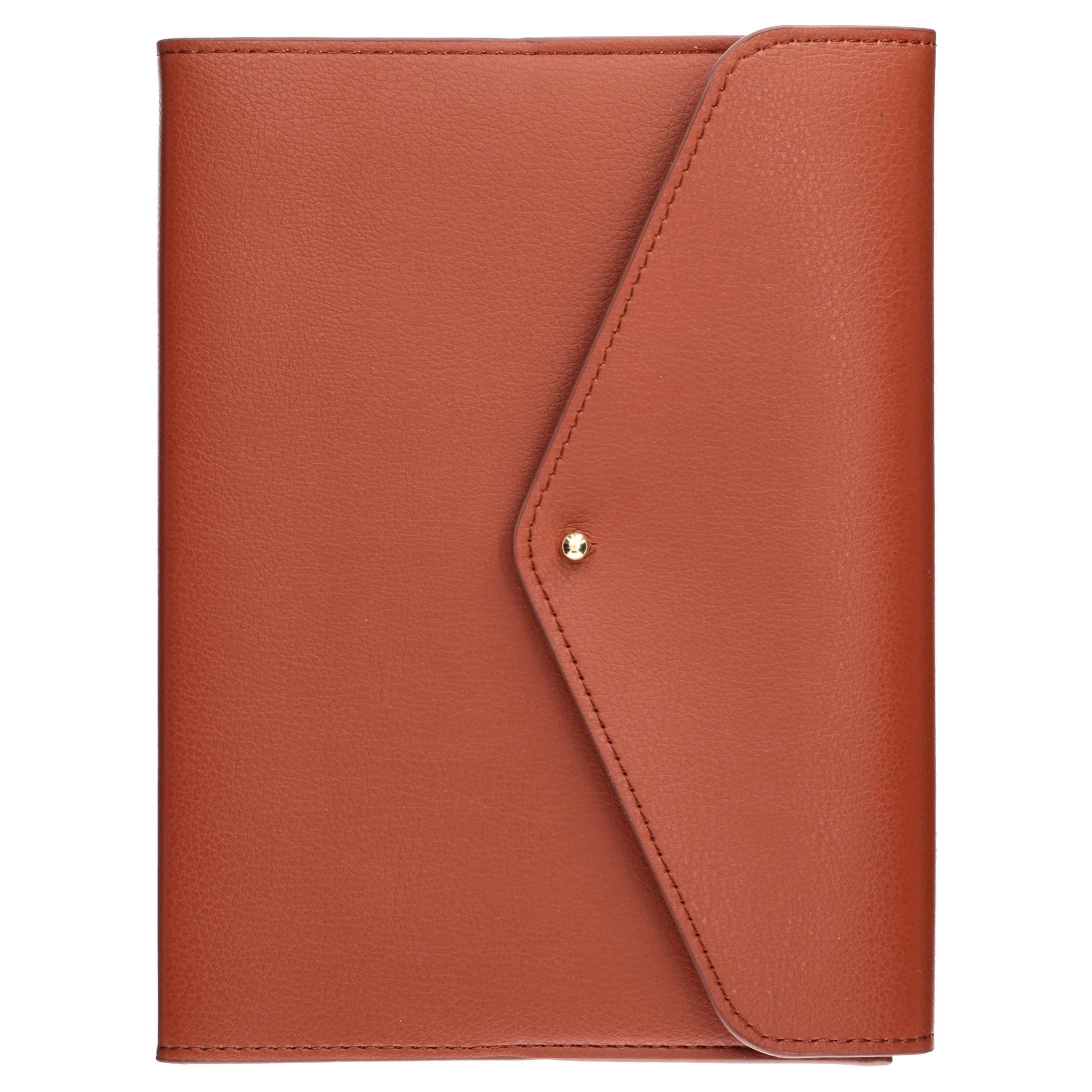 Pen+Gear Simulated Leather Journal, Cognac Brown, Ruled, 192 Pages, 6 in x 8 in