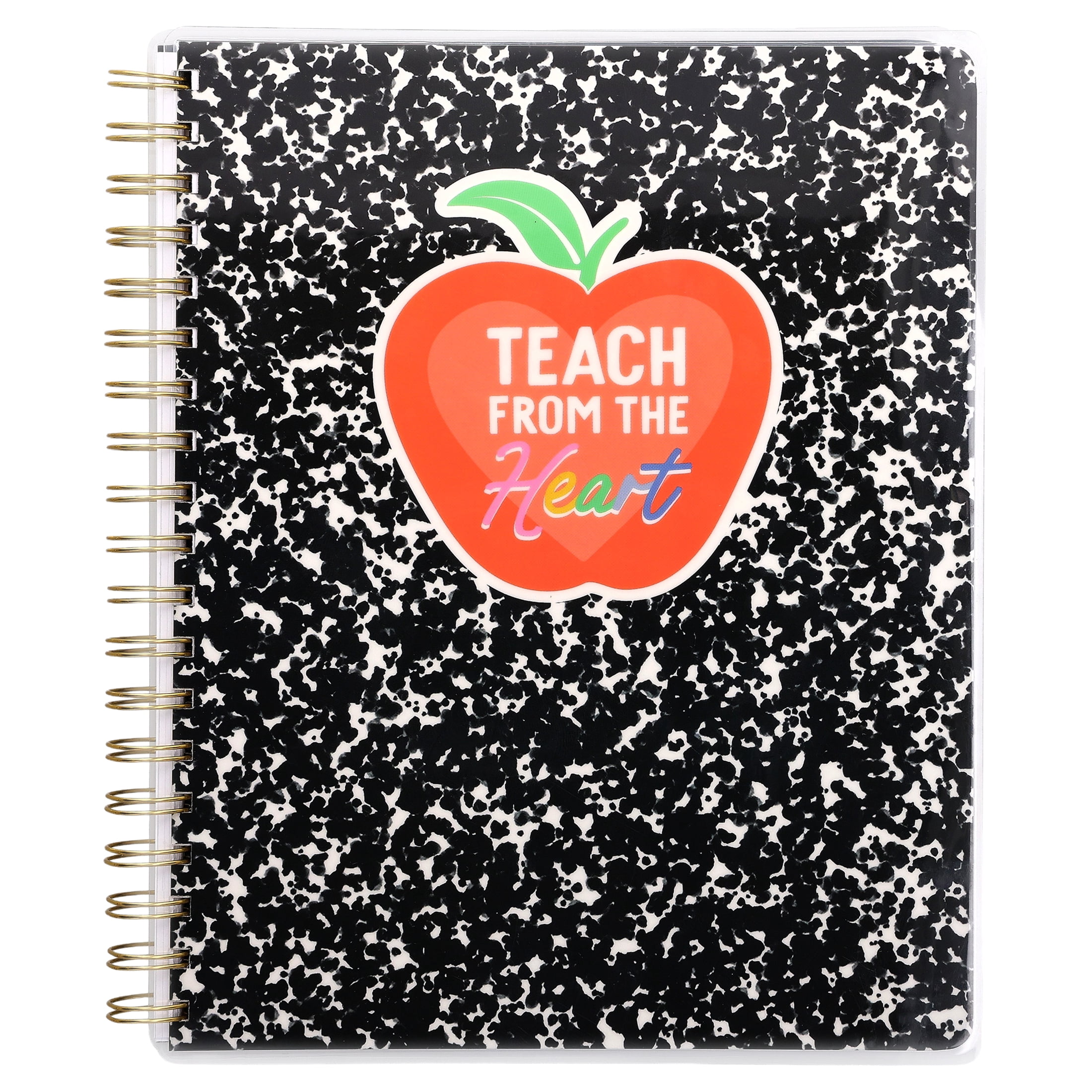Pen+Gear 12-Month Monthly Teacher Planner, July 2026-June 2027, Teach from the Heart, 7.75" x 9.75"