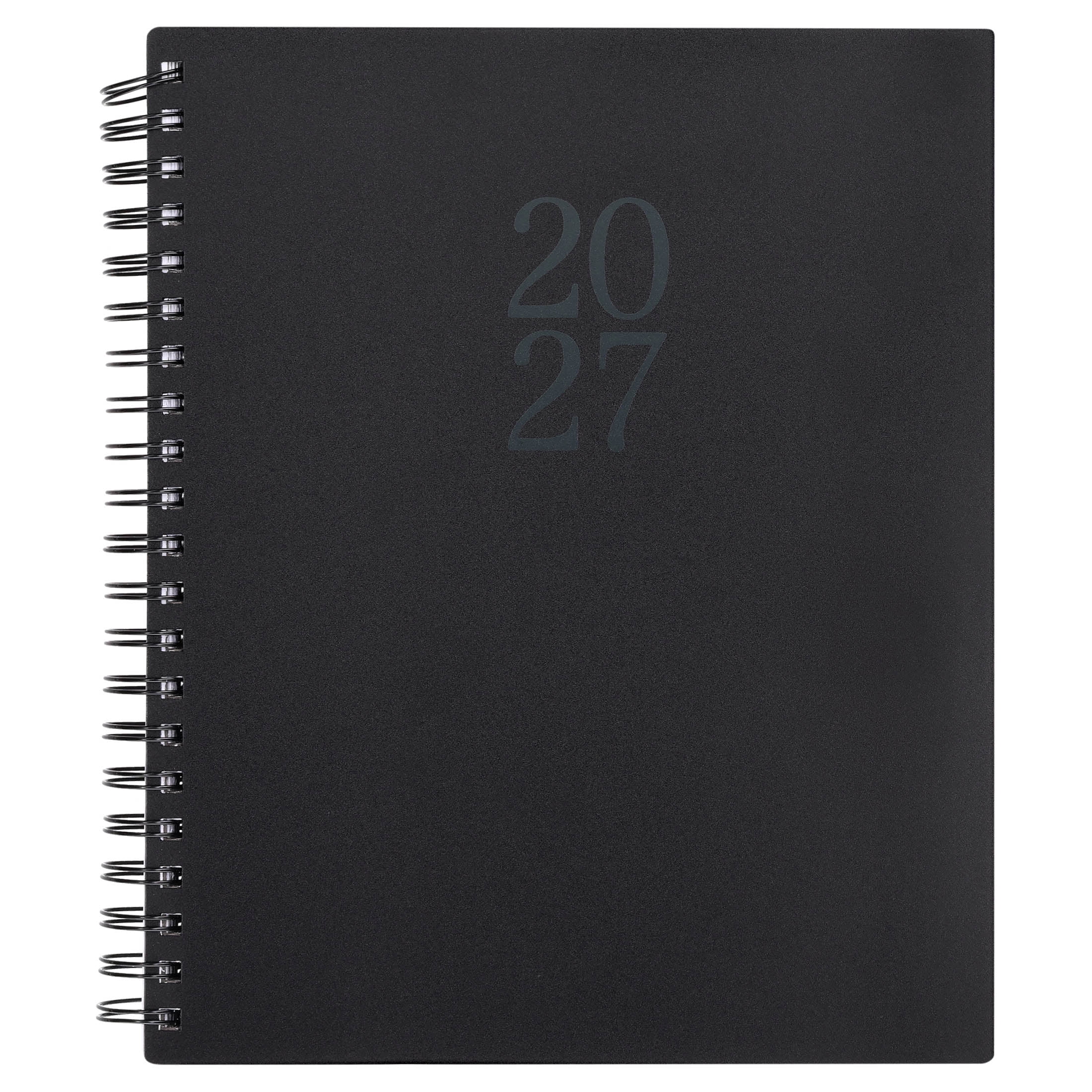 Pen+Gear 15-Month Large Planner, Black, 9" x 11", October 2026-December 2027