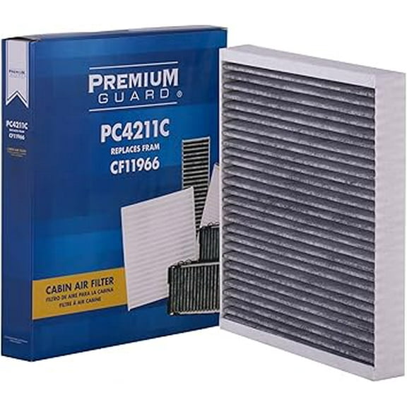 PG Cabin Air Filter PC4211C | Fits 2018-2025 Chevrolet Equinox, 2019-2025 Silverado 1500, 2016-2025 Malibu, 2020-2025 Silverado 2500 HD, 2019-2025 GMC Sierra 1500, 2018-2025 Terrain