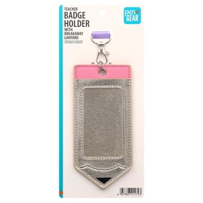 Pen+Gear Breakaway Lanyard Teacher Badge Holder, Vertical Pencil Design
