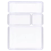 Pen+Gear Clear Drawer Organizers, Clear, 4 Pieces