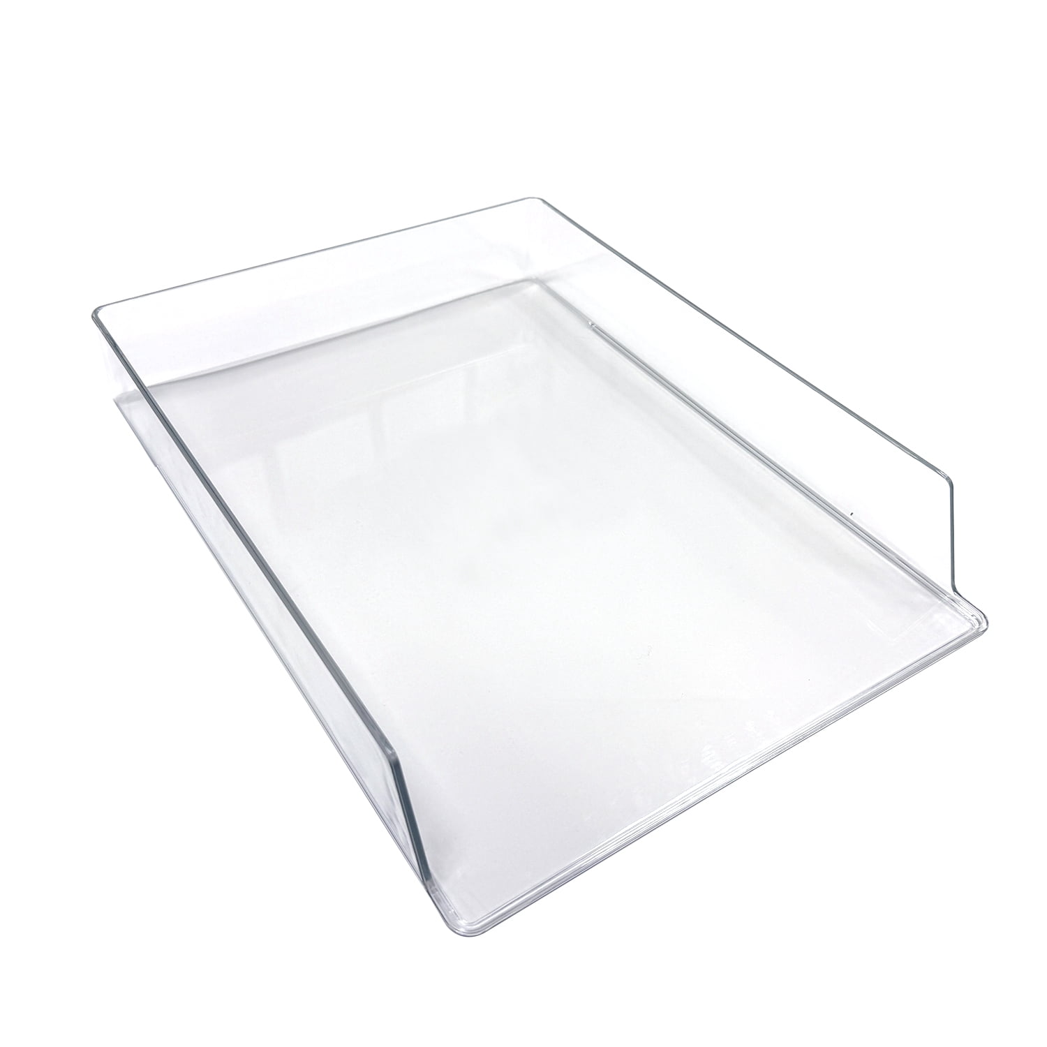 Pen+Gear Stackable Document Tray, Clear, 12.68 x 9.37 x 1.96