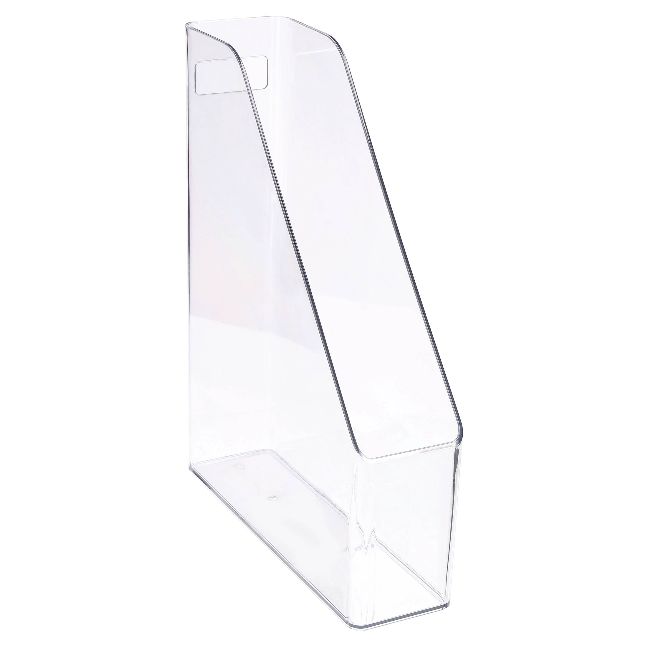 Pen+Gear Magazine Holder, Clear, 10.07 x 3.15 x 12.32