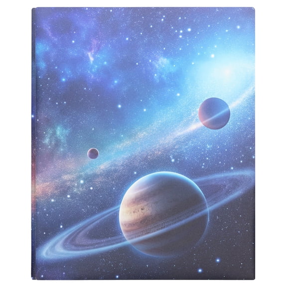 Pen+Gear Galaxy Poly Folder with 3-Prong and 2-Pocket Design