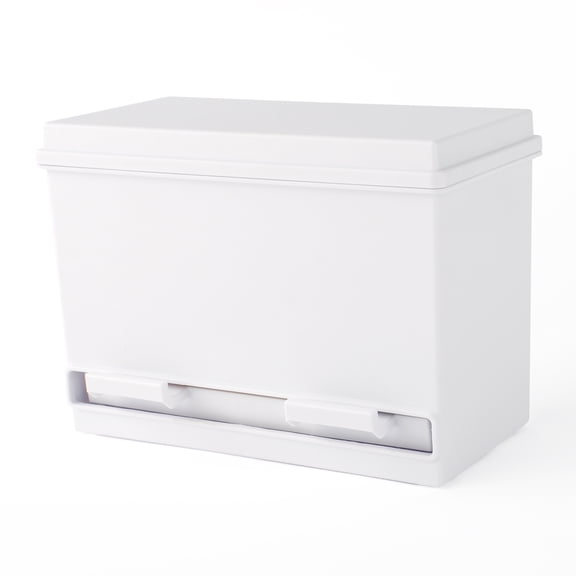 Pen+Gear White Plastic Pencil Dispenser Desk Organizer