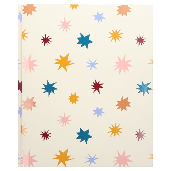 Pen+Gear 3-Prong 2-Pocket Paper Folder, Multicolor Stars