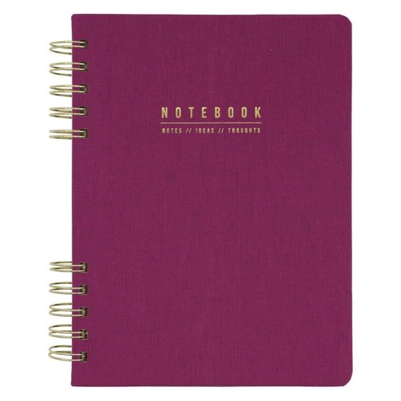Pen+Gear Brand Purple Linen Spiral Journal,96 Ruled Sheets