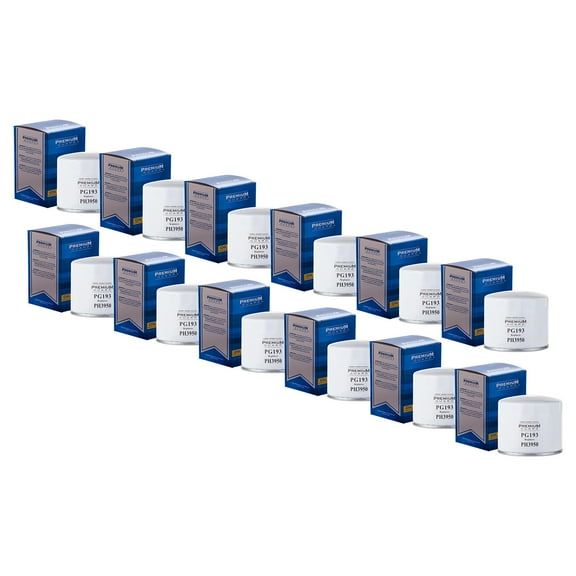 PG Standard Oil Filter PG193 | Fits 2016-1971 various models of Chevrolet, Mitsubishi, Dodge, Renault, Eagle, Dodge, Plymouth, Isuzu, Peugeot, Mazda, Fiat, GMC, Hyundai (Pack of 12)