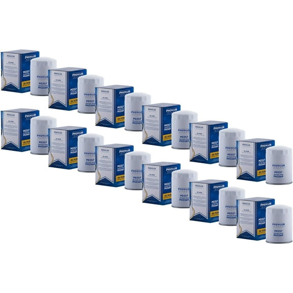 PG Standard Oil Filter PG257 | Fits 2009-1977 various models of Volkswagen, Nissan, Audi, Isuzu, Volvo (Pack of 12)