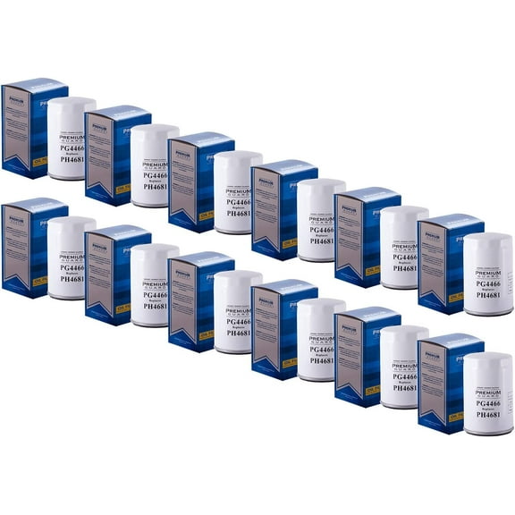 PG Standard Oil Filter PG4466 | Fits 1991-1987 BMW 325i, 325e, 528e, 325iXm, 1987-84 Volkswagen Corsar, 1992-86 Mercedes-Benz 300E, 1993-85 190E, 1991-88 300SE, 300SEL, 1993-88 300TE (Pack of 12)