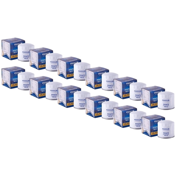 PG Standard Oil Filter PG4670 | Fits 2020-1961 various models of Jeep, Dodge, Chrysler, Plymouth, MG, Ford, Nissan, Mitsubishi, Volvo, Alfa Romeo, Mercury, Porsche, Fiat, Triumph (Pack of 12)