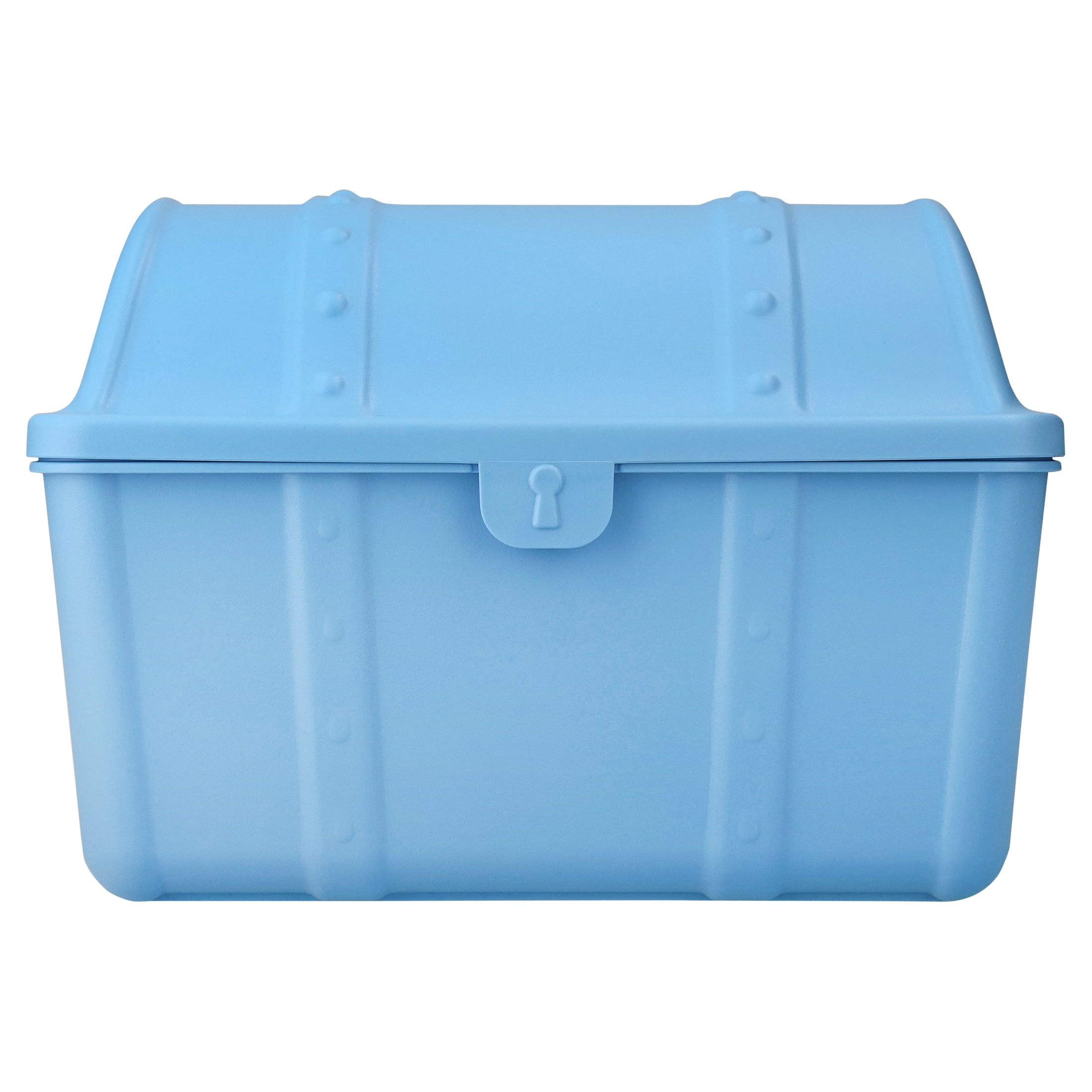 Pen+Gear Plastic Treasure Box Desktop Organizer and Storage Bin, Blue