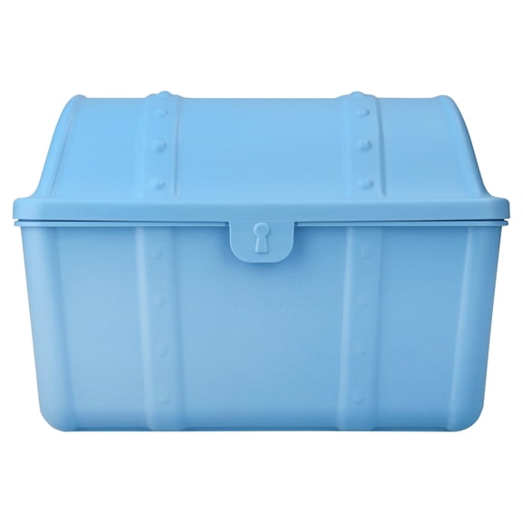 Pen+Gear Plastic Treasure Box Desktop Organizer and Storage Bin, Blue