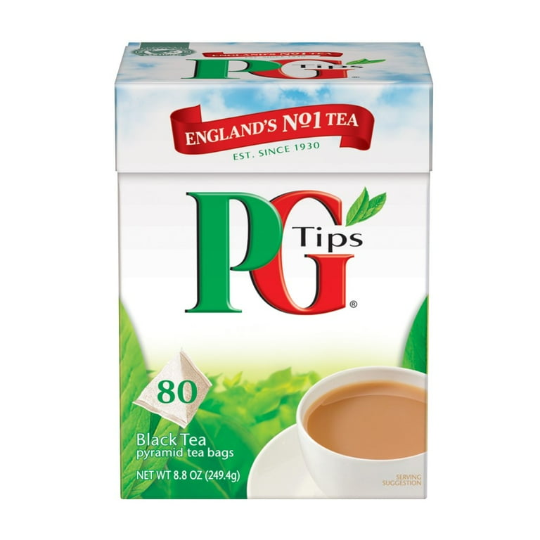 PG Tips London Premium Black Tea, England's #1, 80 Count Tea Bags