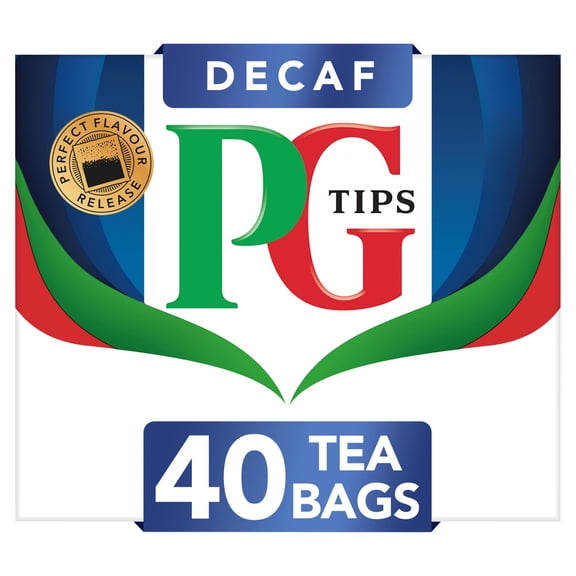 PG Tips Decaf Tea Bags 40 Pack 116g, Imported from Britain