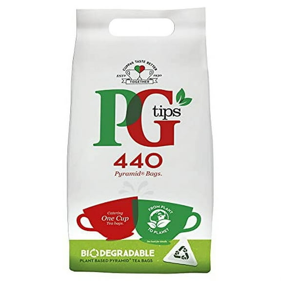 PG Tips One Cup Pyramid Tea Bags (Pack of 1, Total 440 Tea Bags)