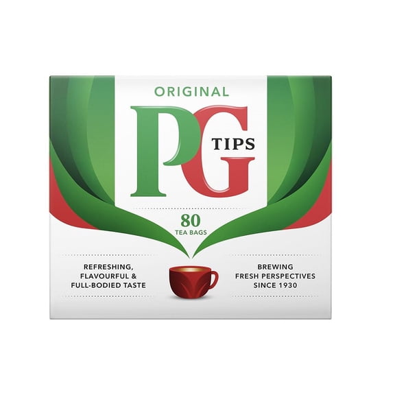 PG Tips Original Tea 80-count (non-pyramid teabags) (Pack of 2)