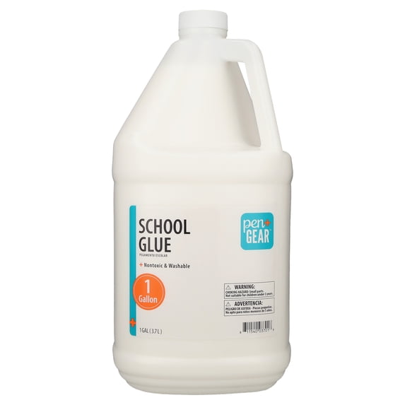 Pen+Gear Liquid School Glue, White, Washable, 1 Gallon