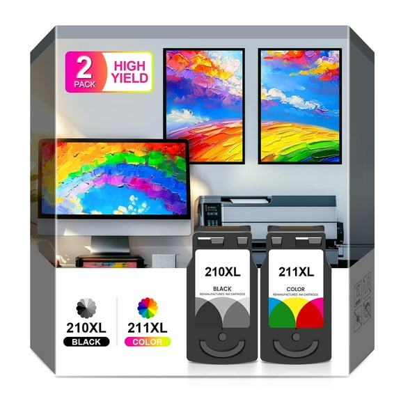 PG210XL CL211XL Ink Cartridges Compatible for Printers Canon 210XL 211XL for Canon Pixma MX410 MP495 MX340 MP250 MX320 MP490 MP499 MX350 MX330 IP2702 Printer