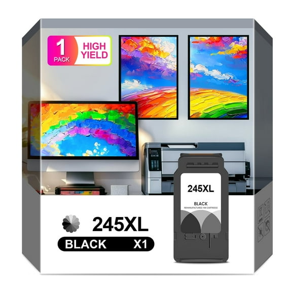 Printer 245 Ink for 245XL Ink Cartridges 245 ink for Canon Ink 245 PG-245XL Compatible with Canon MX492 MX490 MG2522 TS3120 MG3022 MG2520 MG2920 TR4520