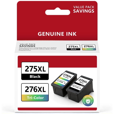 PG275XL/CL276XL Compatible for Canon Ink 275 and 276 Ink Combo Pack - Black & Color Printer Ink Cartridges