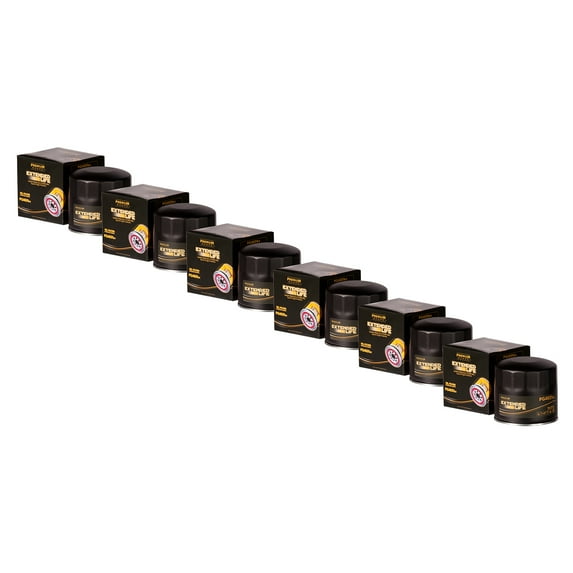 PG4651EX Extended Life Oil Filter up to 10,000 Miles | Fits 2023-1956 Ford, Mercury, Lincoln, Ram, Dodge, Jeep, Mercury, Chrysler, Blue Bird, Land Rover, Cadillac, SRT, Acura, Airstream (Pack of 6)
