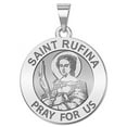 thumbnail image 1 of PG88776 Saint Rufina Religious Medal Pandant - 3/4 inch Size of a Nickel -Sterling Silver, 1 of 3