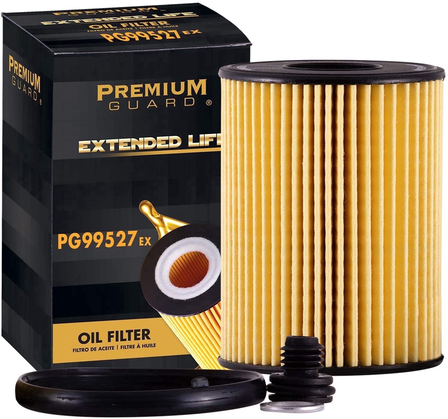 Premium Guard Extended Life Oil Filter up to 10k Miles PG99527EX | Fits 2022-2025 Hyundai Tucson, 2021-2025 Santa Fe, 2023-2025 Kia Sportage, 2021-2025 Sorento, 2020-2025 Hyundai Sonata
