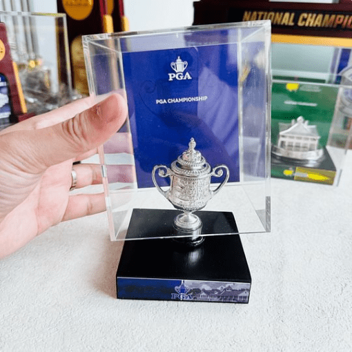 PGA Championship Trophy 9 cm Metal Trophy with Display Case, Christmas Halloween Gifts.