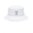 thumbnail interactive-video image 1 of PGA TOUR Golf Reversible Bucket Hat, White/Gray, 1 of 3