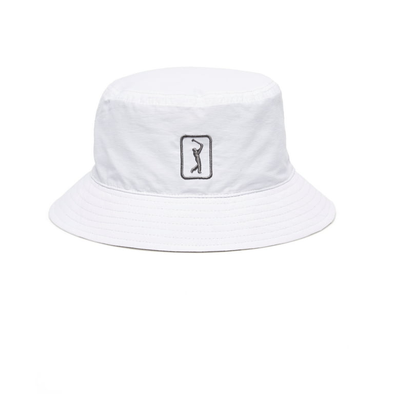PGA TOUR Golf Reversible Bucket Hat, White/Gray - Walmart.com