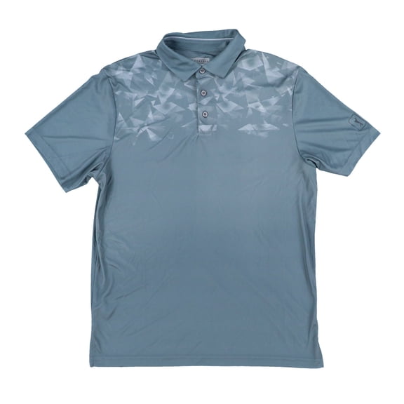 Pga Tour Men's Athletic Fit Golf Polo Shirt Active Geo Print Tradewinds M New
