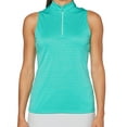 thumbnail image 1 of PGA TOUR Womens Striped Quarter Zip Top, 1 of 1